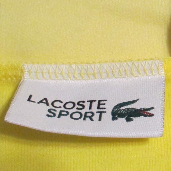 Tenniscore: LACOSTE SPORT: Miami Open, Warm-Up, Full Zip, Yellow, Unisex, XS - Picture 4 of 6